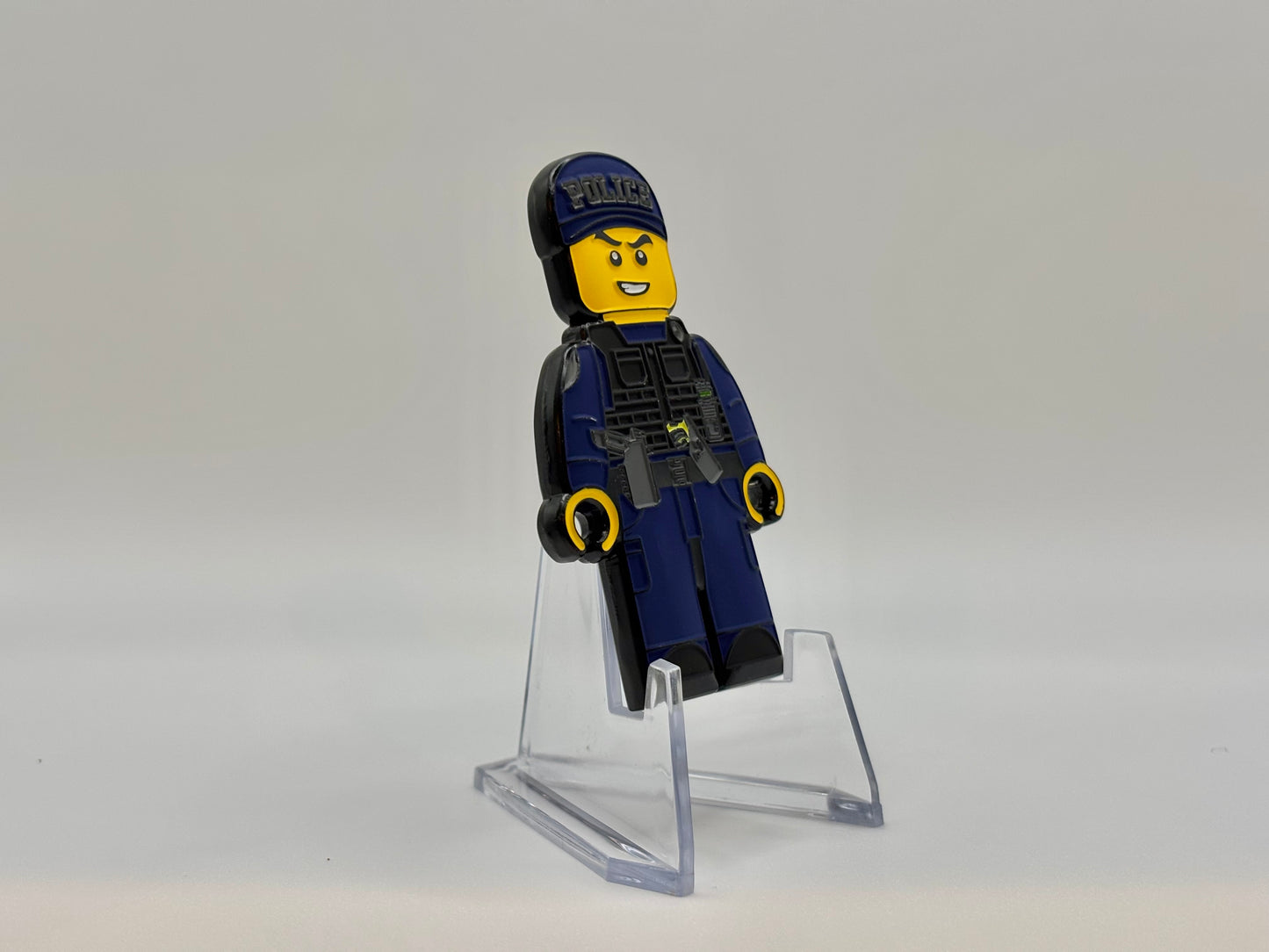 Blocky Male Police Officer Coin