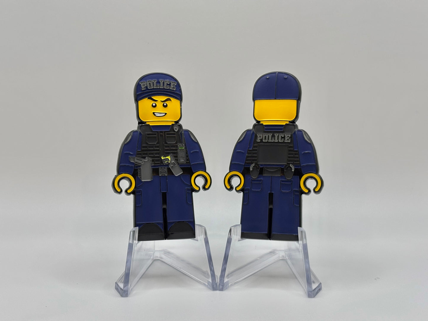 Blocky Male Police Officer Coin