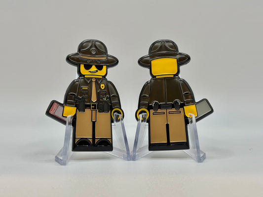 Blocky State Trooper Coin
