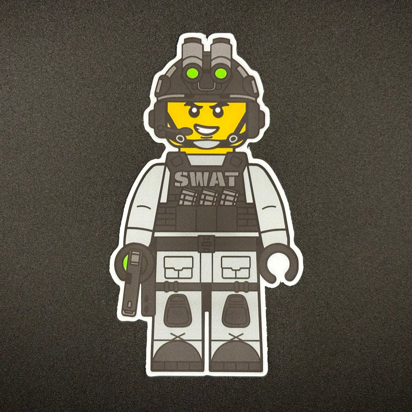 Blocky SWAT Officer Sticker