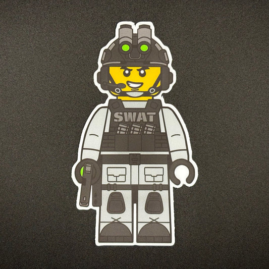 Blocky SWAT Officer Sticker
