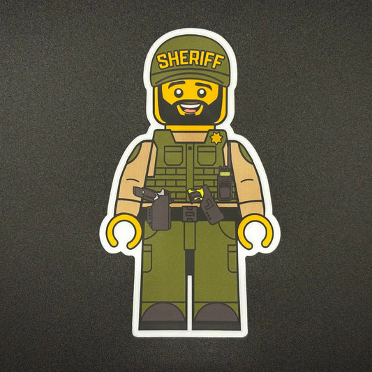Blocky Deputy Sheriff Sticker