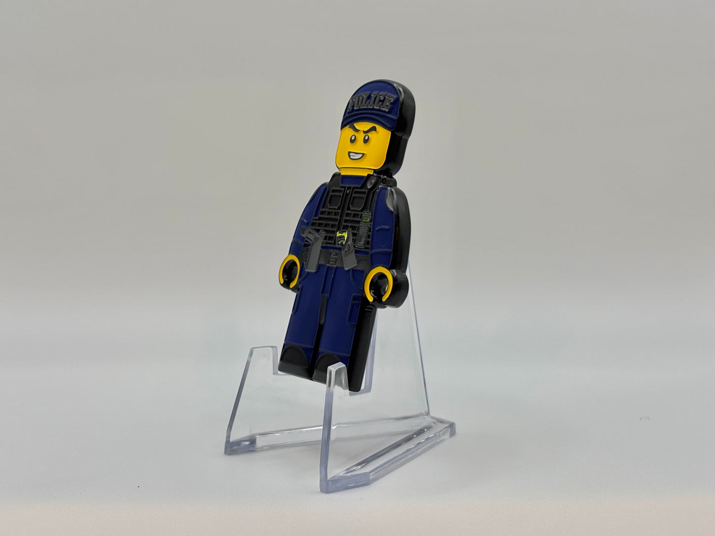 Blocky Male Police Officer Coin