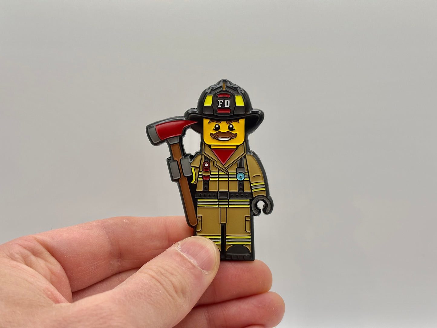 Blocky Firefighter Coin