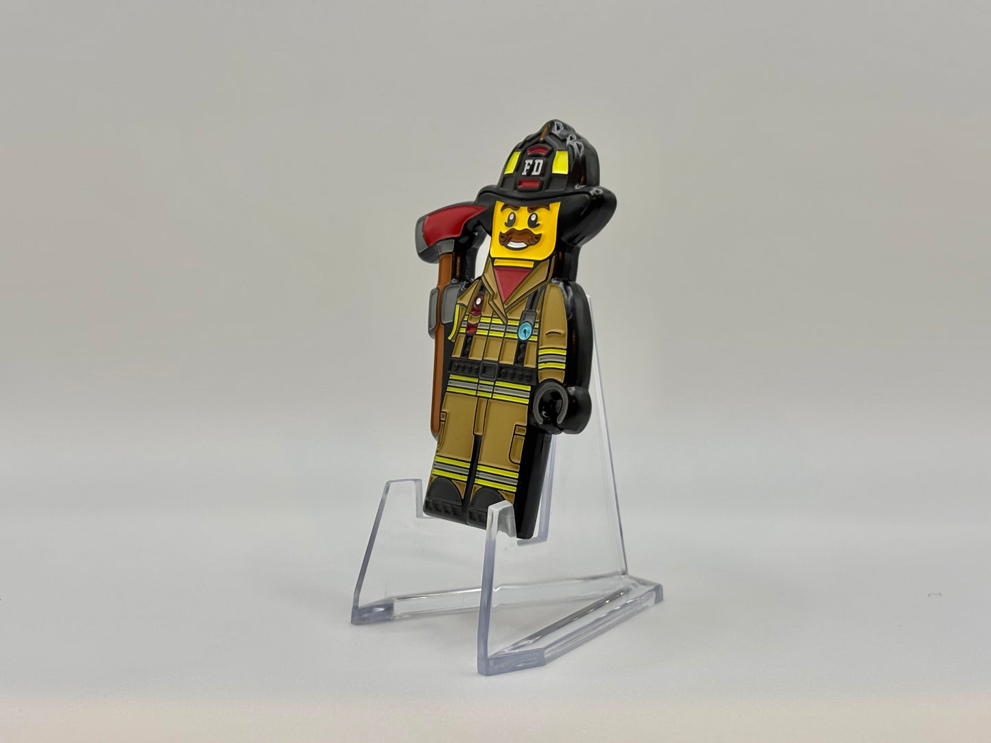 Blocky Firefighter Coin